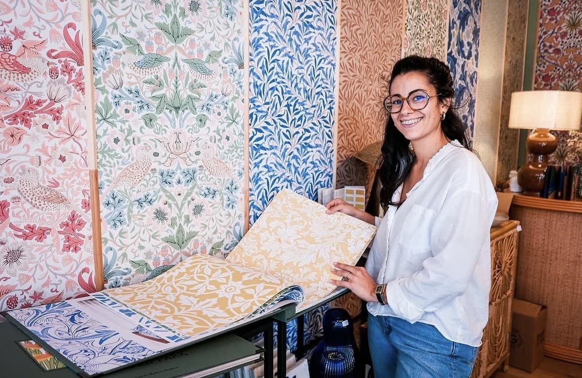 Sélection de papiers peints à la boutique ISSA, Cherbourg